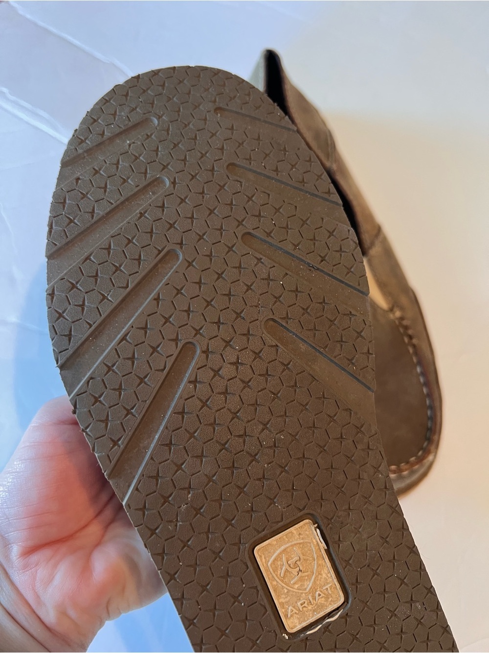 Ariat Ladies Cruiser Brown Bomber Casual Slip-on Shoes size 10.5 - Picture 5 of 9